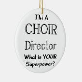 コーラス監督 セラミックオーナメント (右)