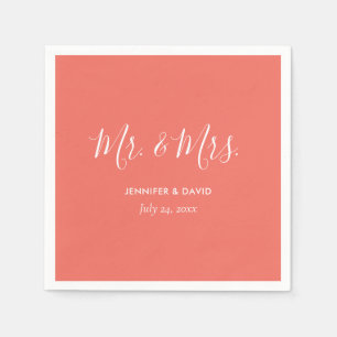 コーラパーソナライズされたー夫妻のナプキン結婚ズ スタンダードカクテルナプキン