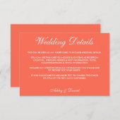 コーラモダンルとホワ結婚イトの詳細 招待状 (正面/裏面)