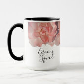 コーラモダンルバラフローラグルームスクー結婚ズ マグカップ (左)