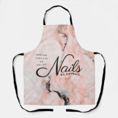 コーラモダンルバラ大理石爪、 ネイルby "Name"ビジネス エプロン (正面)