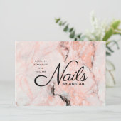 コーラモダンルバラ大理石爪、 ネイルby "Name"ビジネス シーズンカード (スタンド正面)