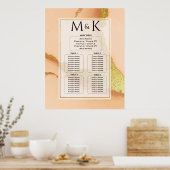 コーラモダンル抽象芸術💡インキー油結婚ズ ポスター (キッチン)