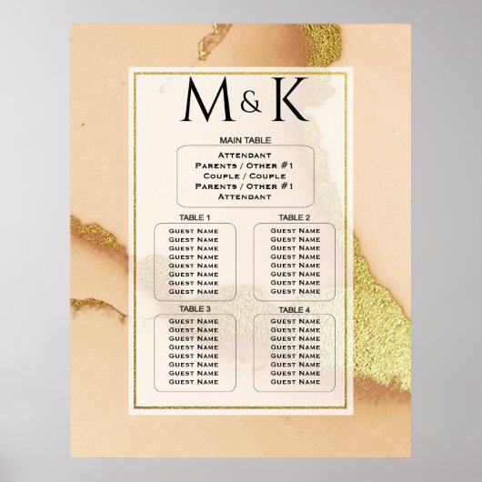 コーラモダンル抽象芸術💡インキー油結婚ズ ポスター (正面)