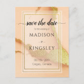 コーラモダンル抽象芸術💡インキー油結婚ズ ポストカード (正面)