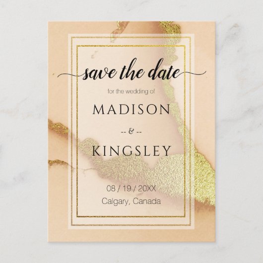 コーラモダンル抽象芸術💡インキー油結婚ズ ポストカード (正面)