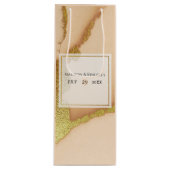 コーラモダンル抽象芸術🌸インキー油結婚ズ ワインギフトバッグ (正面)