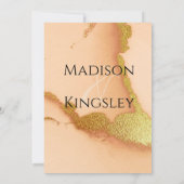 コーラモダンル抽象芸術💡インキー油結婚ズ 招待状 (裏面)