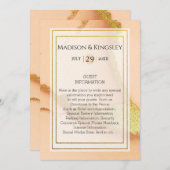 コーラモダンル抽象芸術💡インキー油結婚ズ 招待状 (正面/裏面)