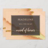 コーラモダンル抽象芸術💡インキー油結婚ズ 招待状 (正面/裏面)