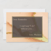 コーラモダンル抽象芸術💡インキー油結婚ズ 招待状 (裏面)