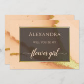 コーラモダンル抽象芸術💡インキー油結婚ズ 招待状 (正面/裏面)