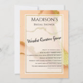 コーラモダンル抽象芸術💡インキー油結婚ズ 招待状 (裏面)