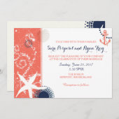 コーラモダンル・アンド・ナ航海のヴィー結婚ズ 招待状 (正面/裏面)