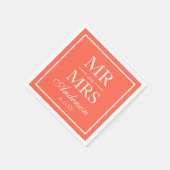 コーラモダンーエレガントの夫妻の結婚話 スタンダードカクテルナプキン (角)