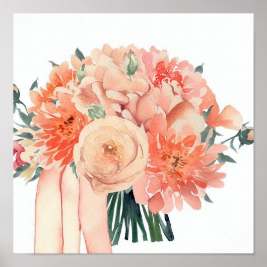 コーラルお洒落、付き添い人ブーケ(C) ポスター (正面)