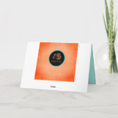 コーラルかわいらしターコイズマザーズデイカード シーズンカード (裏面)