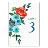 コーラルとアクアフローラ結婚ズ テーブルナンバー (正面)