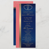 コーラルとネイビーのゴールドハーツ - プログラム (正面/裏面)