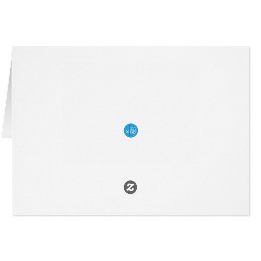 コーラルとネイビーブルーの金ゴールドハート – ありがとう (裏面横)