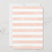 コーラルとネイビー航海のいかりベビーシャワー 招待状 (裏面)