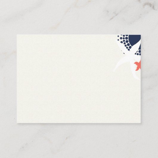 コーラルとネ航海のビ結婚ーの宿泊 エンクロージャーカード (裏面)