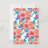 コーラルとファンダンゴ結婚フローラ 出欠カード (裏面)