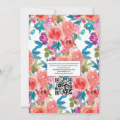 コーラルとファンドンゴフローラ結婚の写真招待状 招待状 (裏面)