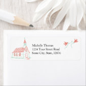 コーラルとミント結婚礼拝堂 ラベル (インサイチュ)