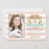 コーラルアクア歯科学校卒業発表 招待状 (正面)