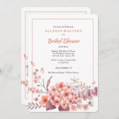 コーラルアジサイ招待状 招待状 (正面/裏面)