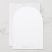 コーラルアップルアクアヴィンテージバード結婚式招待状 招待状 (裏面)