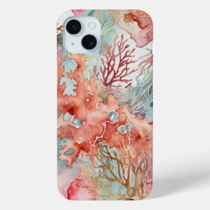 コーラルアンダーシーレッドトーン iPhone 15 MINIケース