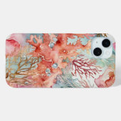 コーラルアンダーシーレッドトーン Case-Mate iPhoneケース (裏面 (横))