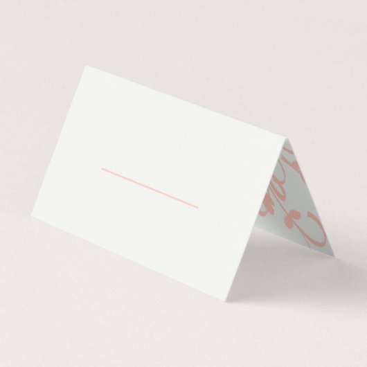 コーラルアンドクリームフィリグレエレガント座席表 (正面)