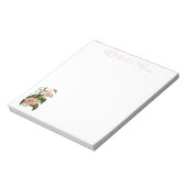 コーラルアンドクリームモーニンググローリーメモ帳 ノートパッド (回転)