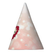 コーラルアンドグリーンレッドヘアマーメイド誕生日ハット パーティーハット (右)