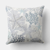 コーラルアンドスターフィッシュビーチ装飾用クッション クッション (裏面)