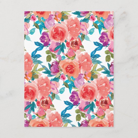 コーラルアンドファンダンゴフローラ結婚ズゲスト詳細 エンクロージャーカード (裏面)