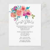 コーラルアンドファンダンゴフローラ結婚ズゲスト詳細 エンクロージャーカード (正面)