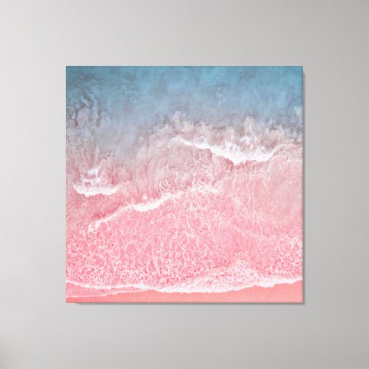 コーラルアンドブルービーチ海アンドシーショア キャンバスプリント (正面)