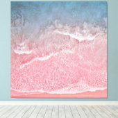 コーラルアンドブルービーチ海アンドシーショア キャンバスプリント (インサイチュ (ウッドフロア))