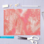 コーラルアンドベージュ（ばちゃばちゃ）跳ねる 薄葉紙 (クラフト)