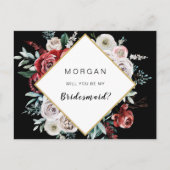 コーラルアーモンドフローラが私の花嫁になる ポストカード (正面)