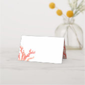 コーラルアー結婚ト座席表 プレイスカード (正面)