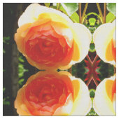 コーラルイエローローズ ファブリック (クローズアップ)