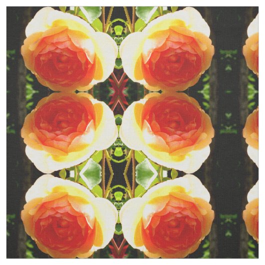 コーラルイエローローズ ファブリック (見本)