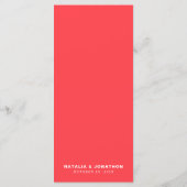 コーラルウェーレトロ結婚ズ メニュー (裏面)