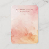 コーラルウォーターカスタムジュエリー表示カード 名刺 (正面)