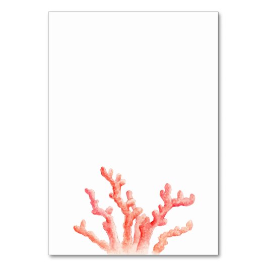 コーラルウォーター独身のカラーオレンジサイド結婚アート テーブルナンバー (正面)